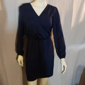 NWT Maternity MAMA H&M midi dark blue dress XS